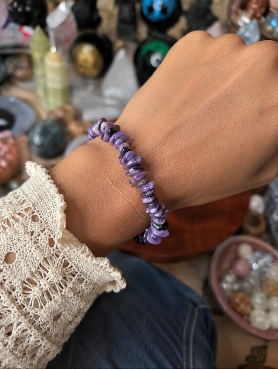 Other - Charoite Strecth Bracelet 7.5 (Transformation